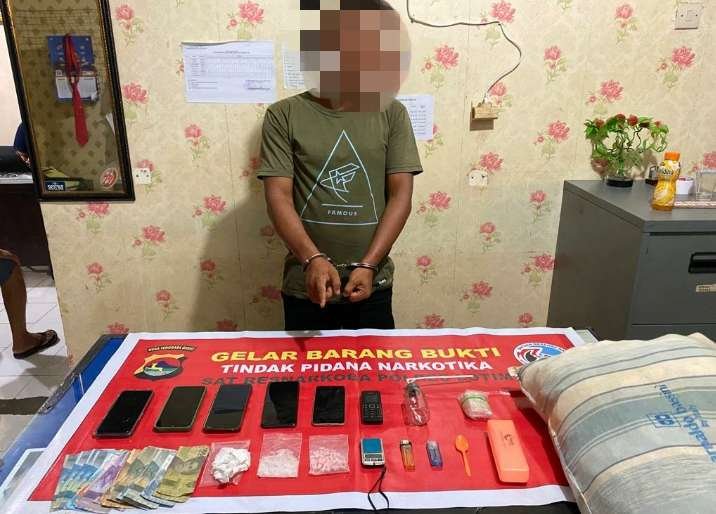 Polres Lotim tangkap terduga narkoba.