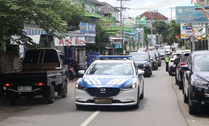 Polda NTB kawal Capres Ganjar Pranowo.