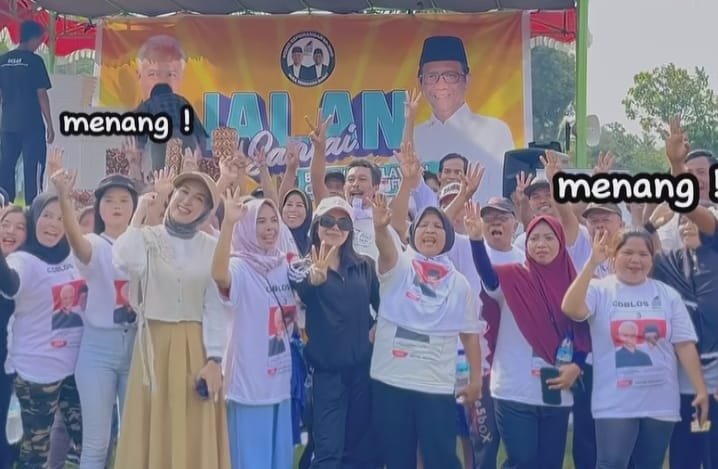 Jalan Santai bersama Relawan Ganjar-Mahfud NTB.