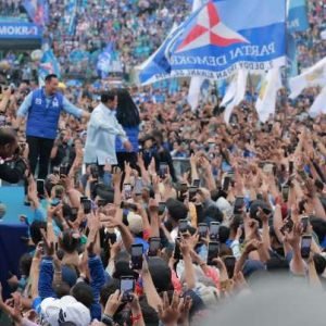 Prabowo kampanye di Kota Malang.