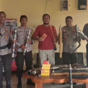 Polsek Alas gelar cipkon, sita petasan dan knalpot racing.