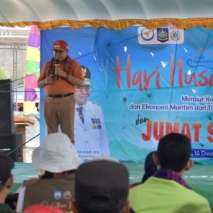 Bertepatan peringatan Hari Nusantara 2023, di Desa Poto Tano, Kabupaten Sumbawa Barat, Pj Gubernur NTB luncurkan Logo Gili Balu