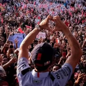 Pembalap MotoGP singgah di Taman Sangkareang dan Teras Udayana, Marc Marquez dkk disambut antusian oleh puluhan ribu fans.