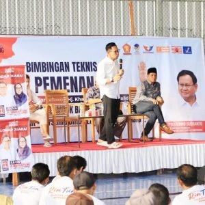 Tim Pemenangan Farin-Khairatun, Calon Kepala Daerah Kabupaten Lombok Barat dengan Nomor Urut 1 masih melakukan Bimbinga Teknis (Bimtek) untuk Koordinator Lapangan (Korlap) Desa dan Koordinator TPS.