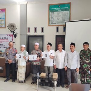 Jelang Pilkades PAW, panitia dan para calon Kades Kecamatan Jonggat  berkomitmen jaga Kondusifitas.