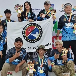 Kontingen DIY menorek prestasi luar biasa di ajang FORNAS VIII NTB 2025.