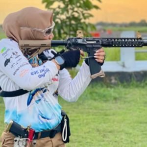 Peserta NTB Leoni A. Diani, yang tampil gemilang di kelas SSCOM Individual Female di FORNAS VIII 2025.