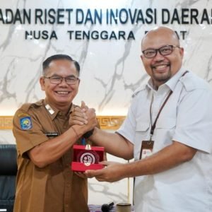 BRIDA NTB menerima audiensi dari Deputi Bidang Fasilitasi Riset dan Inovasi Badan Riset dan Inovasi Nasional (BRIN) Senin (15/9).