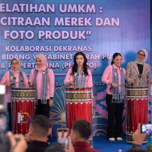 Ketua Dekranas, Selvi Gibran Rakabuming Pelatihan UMKM, Pencitraan Merek dan Foto Produk yang digelar di Rumah BUMN Lombok Timur