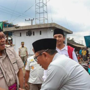 PJ Gubernur NTB Lalu Gita Ariadi lakukan peletakan batu pertama pembangunan Masjid Jami di Dusun Bolen (Instagram/@biroadpimntb)