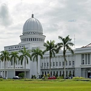 Bagunan megah Kantor Bupati Kabupaten Lombok Utara