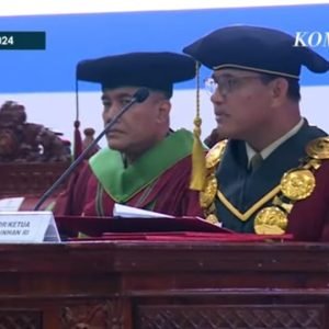 Acara wisuda Universitas Pertahanan (Unhan) di Sentul, Bogor (screenshot YouTube KompasTV)